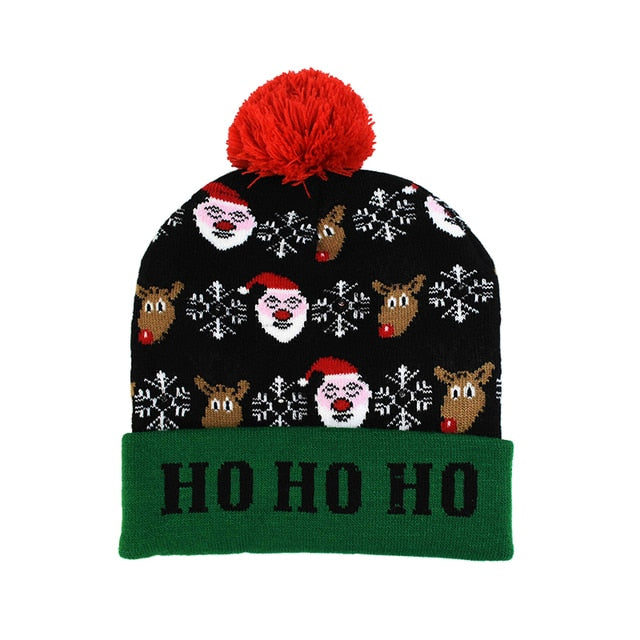 SparkleSanta LED Beanie