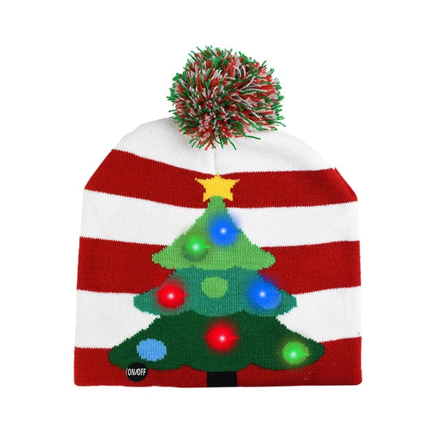 SparkleSanta LED Beanie