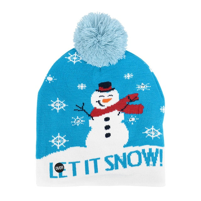 SparkleSanta LED Beanie