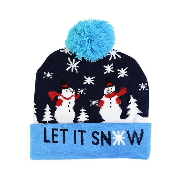 SparkleSanta LED Beanie