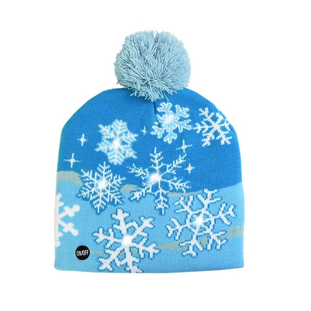 SparkleSanta LED Beanie