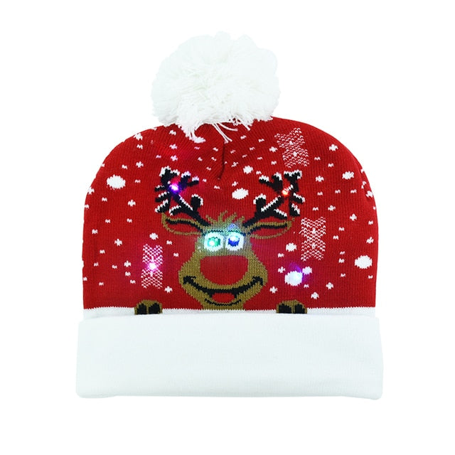 SparkleSanta LED Beanie